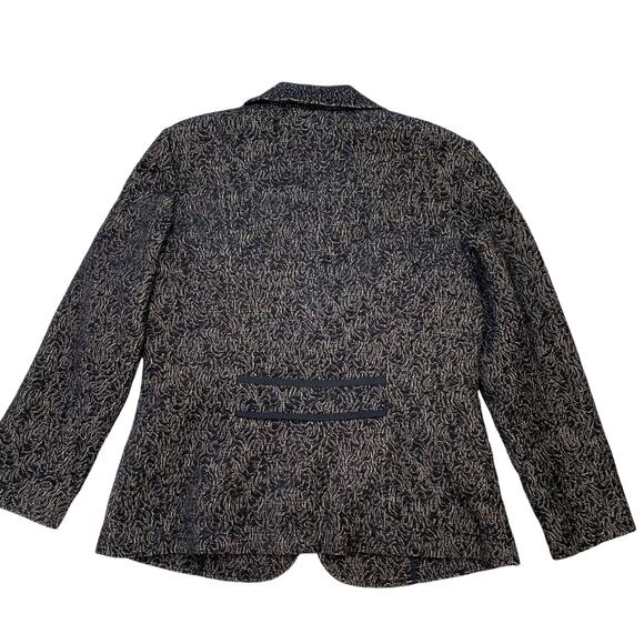 LAFAYETTE 148 Paisley Swirl Blue White Blazer Jacket Size 12 Unlined Tapestry - Picture 5 of 10